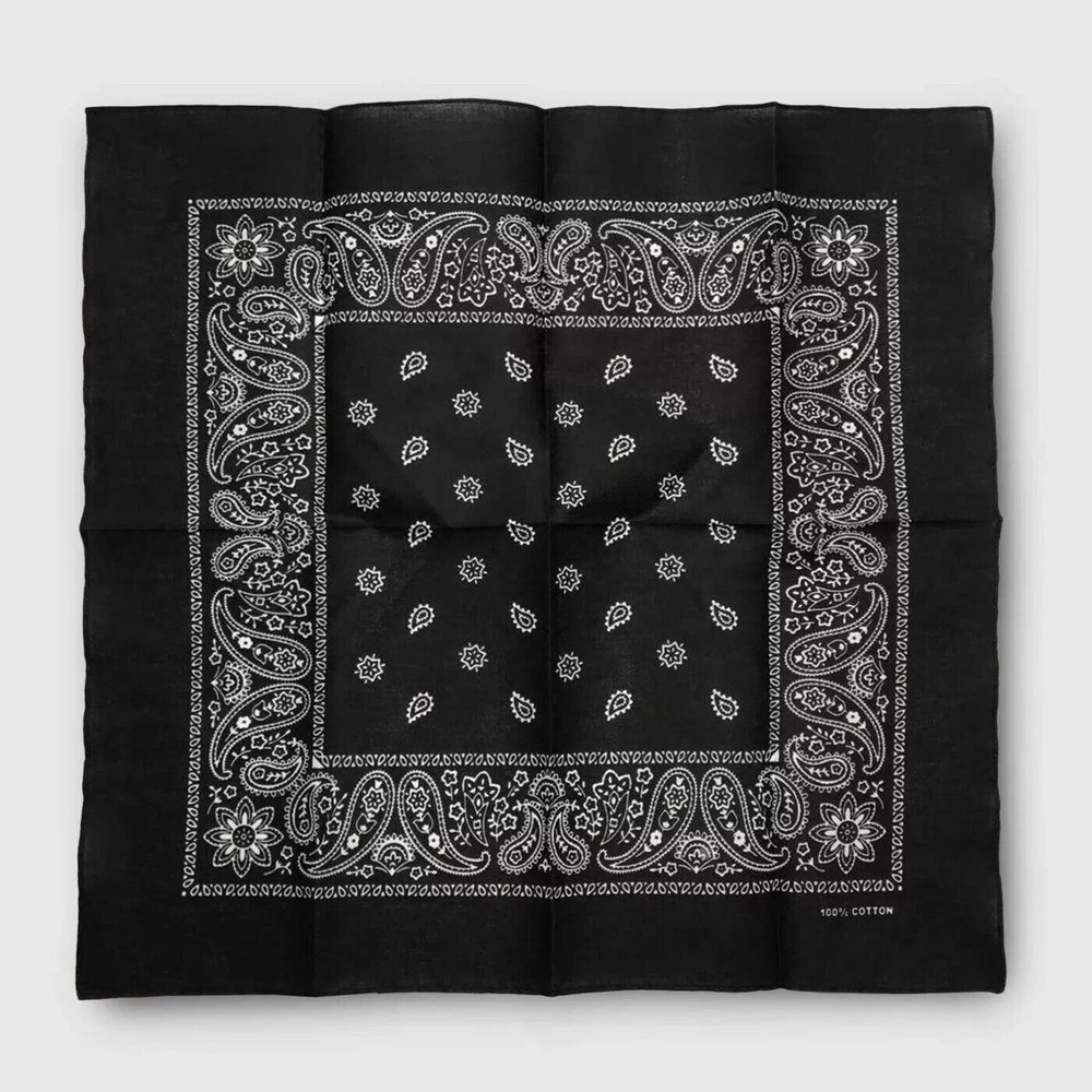 10 Pack 100% Cotton Bandana Scarves Paisley Head Wrap Scarf